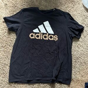 Black Gold White Adidas T Shirt